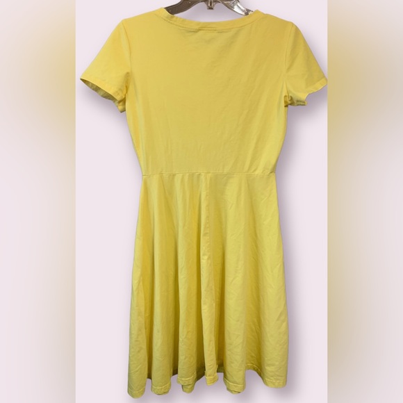 Huhot fit and flare dress (yellow) (size M) - Picture 3 of 7